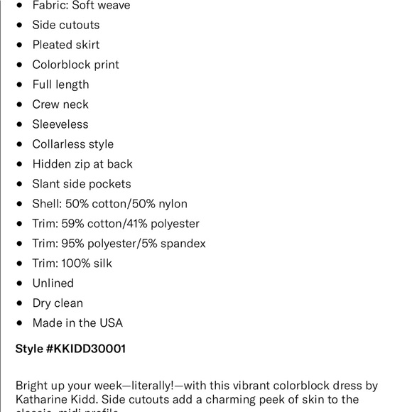 Katherine Kidd Hope Midi Dress Cobalt Sz 8 NWT - Picture 3 of 9